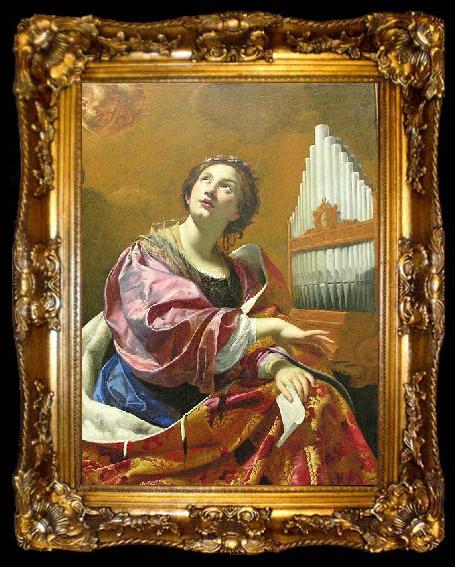 framed  Simon Vouet Saint Cecilia, ta009-2